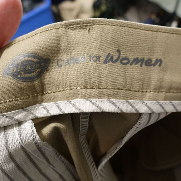 NWT DICKIES FOR WOMENS RELAXED FIT TAN PANTS WOMENS SIZE 12/34 12 34 NEW! - Picture 8 of 10